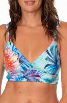 Sophia Surplice Longline Bikini Top