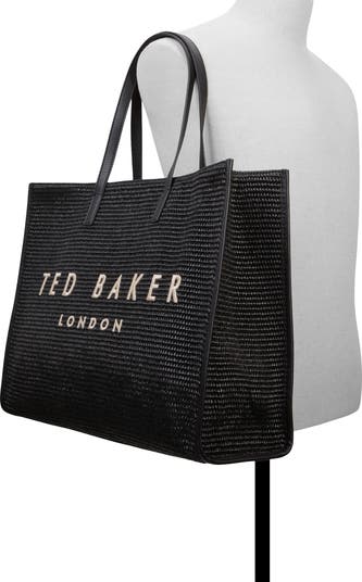 【TED BAKER】Pallmer ラージ ウーブン トートバッグ TED BAKER】Pallmer ラージ ウーブン トートバッグ