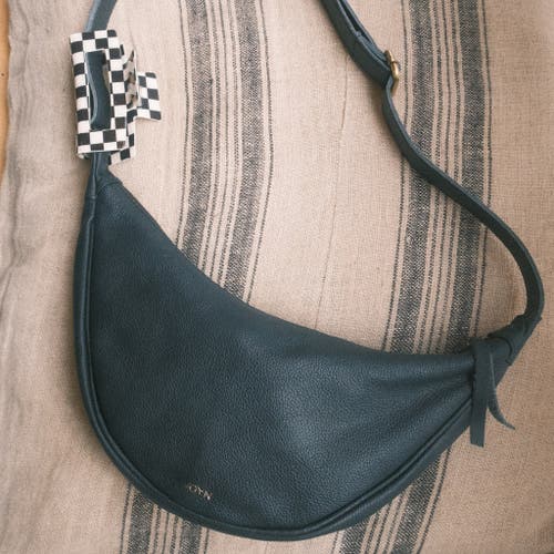 Joyn Leather Moon Sling In Black