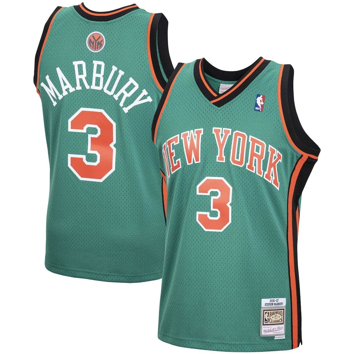 【希少】カージナルス モリーナ 2006 ワールドチャンピオンユニフォーム Men's Mitchell & Ness Stephon Marbury Green New York Knicks 2006