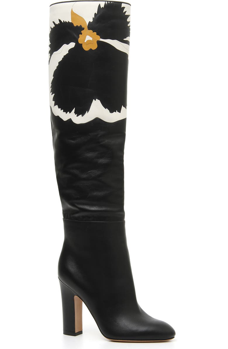Valentino Garavani Bloom Block Heel Boot, Main, color,