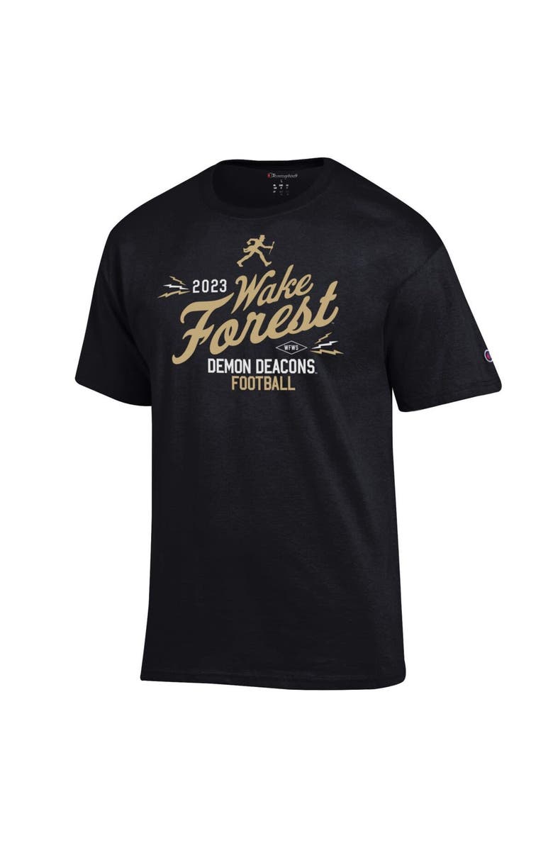 Champion Men's Champion Black Wake Forest Demon Deacons Football Season T-Shirt, Alternate, color, 