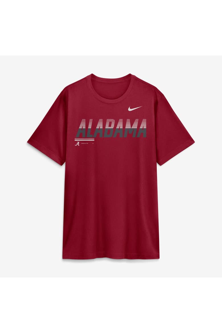 Men's Nike Crimson Alabama Crimson Tide Sideline Legend Dri-FIT T-Shirt, Alternate, color, Crimson