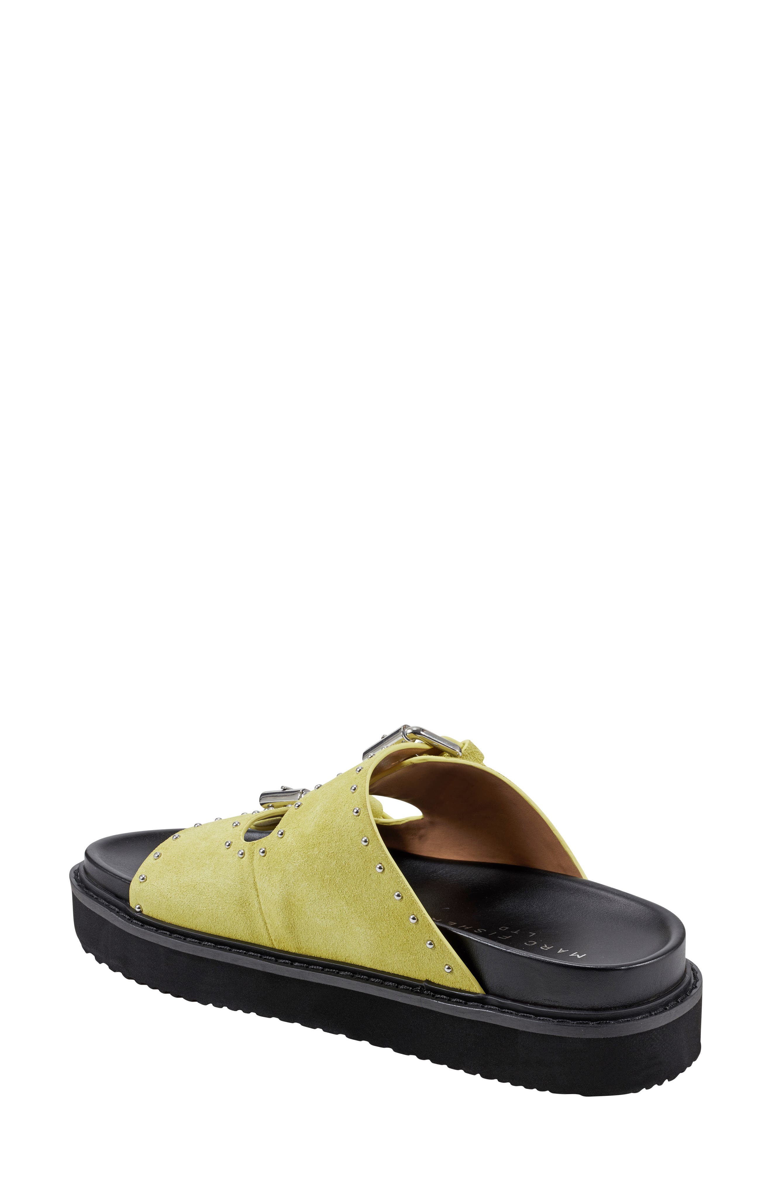 Agusta Slide Sandal, Alternate, color, LIGHT GREEN 330