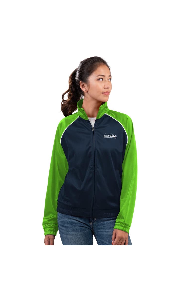 G-III 4HER BY CARL BANKS Women
s G-III 4Her by Carl Banks College Navy Seattle Seahawks Replay Full-Zip Track Jacket, Main, color, College Navy