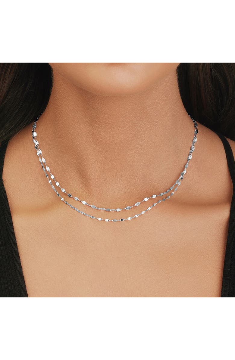 LANA Mega Gloss Blake & Blake 14K Gold Double Strand Necklace, Alternate, color, White