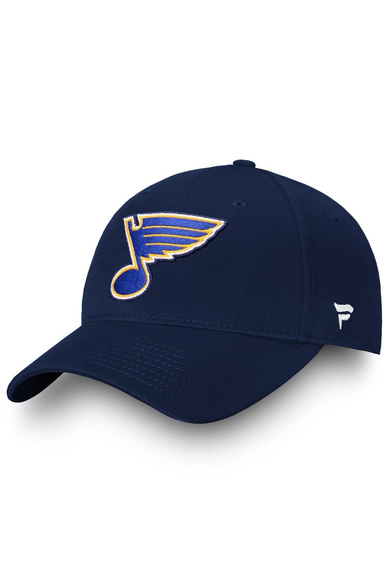 Men's Fanatics Branded Navy St. Louis Blues Core Adjustable Hat, Main, color, Navy
