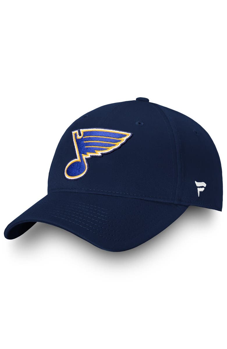 FANATICS Men's Fanatics Branded Navy St. Louis Blues Core Adjustable Hat, Main, color, Navy