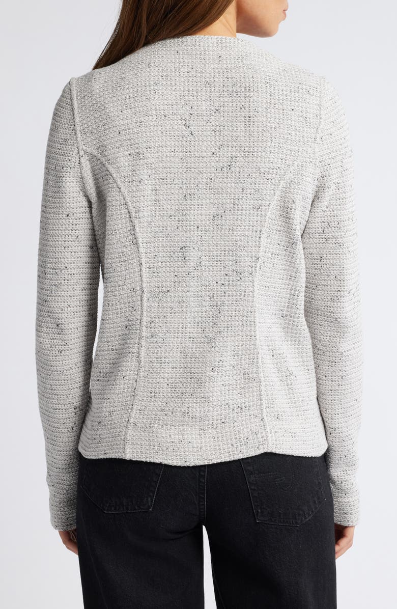 NIC+ZOE Mix Zip Front Knit Jacket, Alternate, color, Sugar Cookie