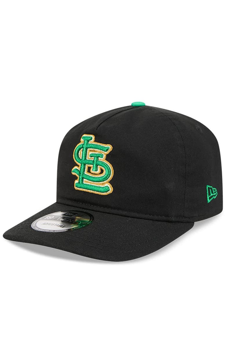New Era Men's New Era Black St. Louis Cardinals 2026 St. Patrick's Day 19TWENTY Adjustable Hat, Alternate, color, Black