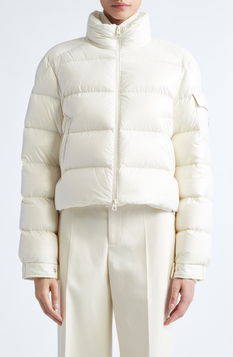 Moncler Petra Down Puffer Jacket, Main, color, Meringue