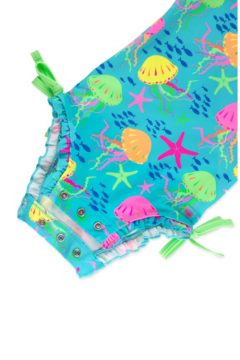 Kids' Jelly Time Long Sleeve One-Piece Rashguard Swimsuit, Alternate, color, BLUE