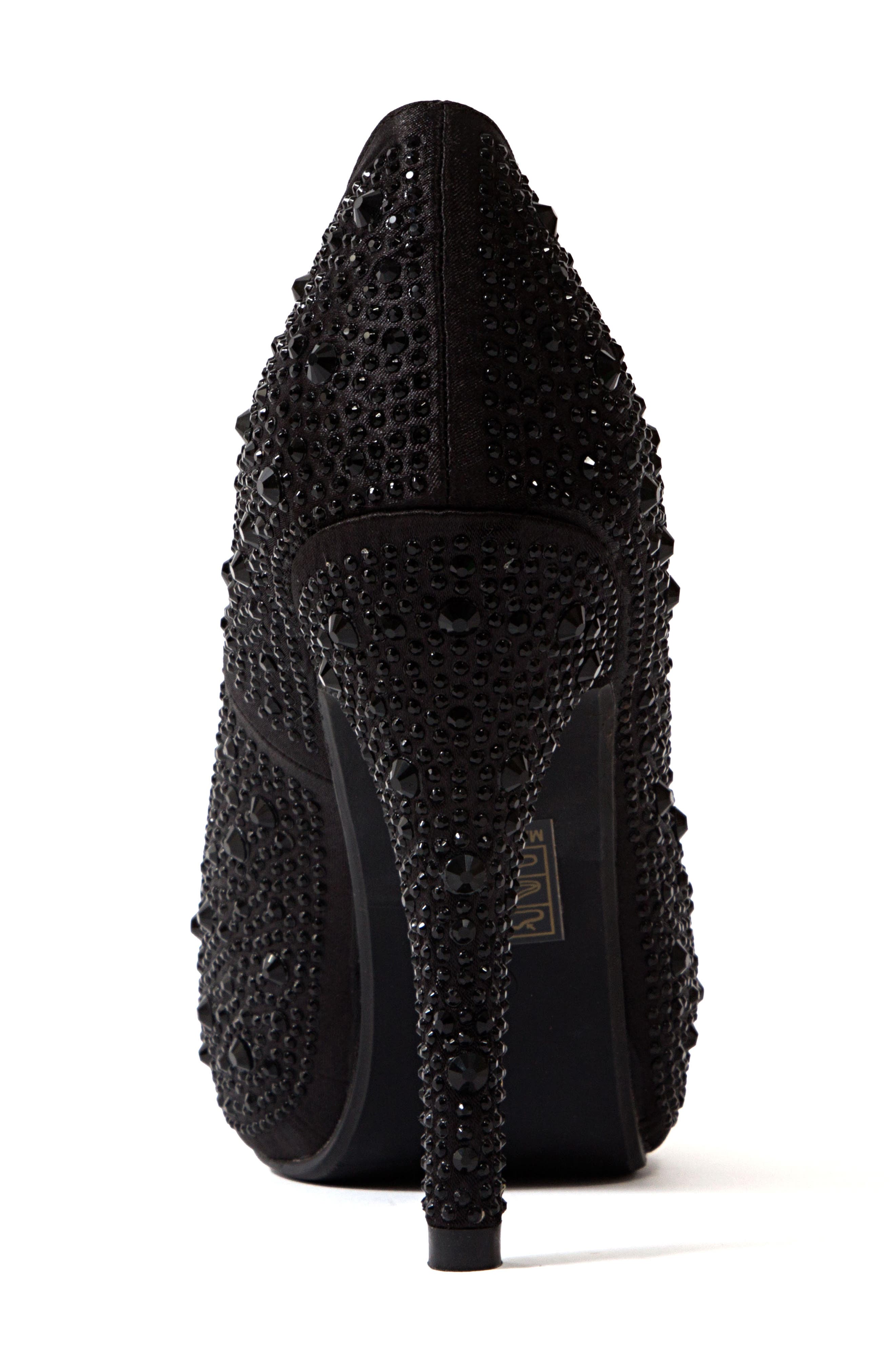 LADY COUTURE Lauren Rhinestone Embellished Platform Sandal, Alternate, color, 