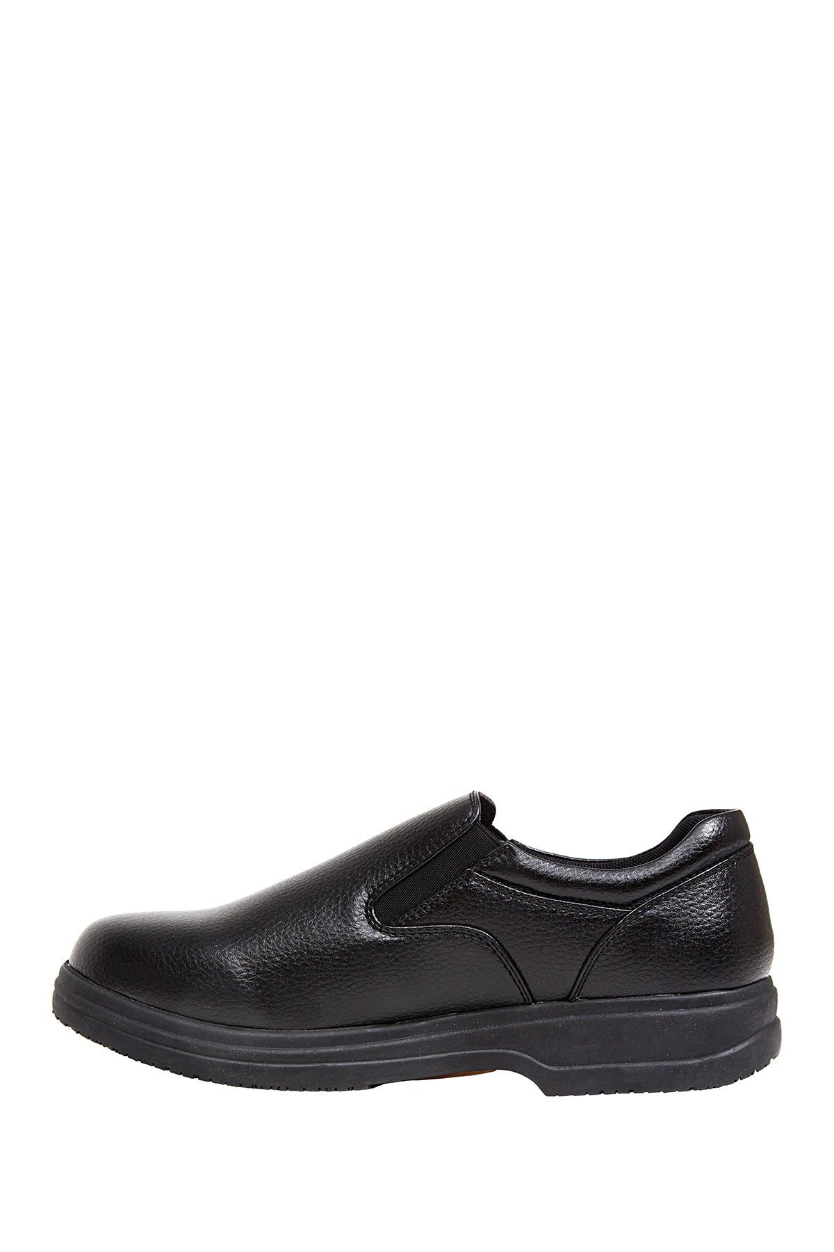 Deer Stags Manager Faux Leather Slip-On - Wide Width Available, Alternate, color, Black