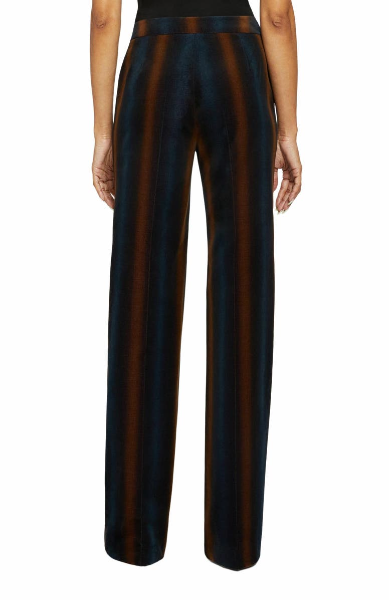 Santorelli PRIMA Straight Leg Pant in Ombre Striped Velvet, Alternate, color, 