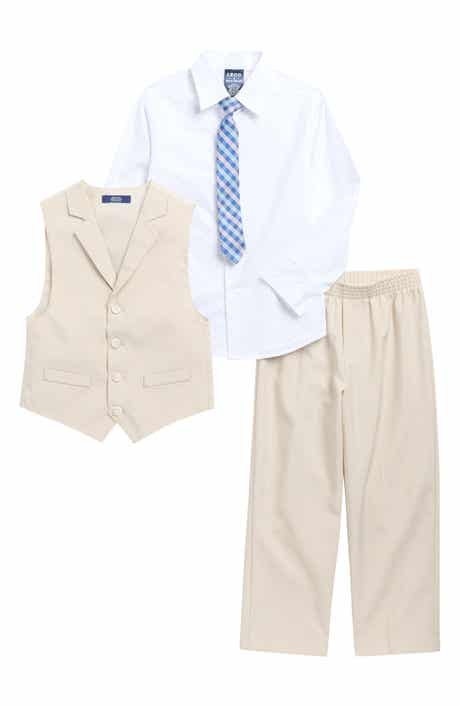 IZOD Kids' Four-Piece Poplin Vest Set