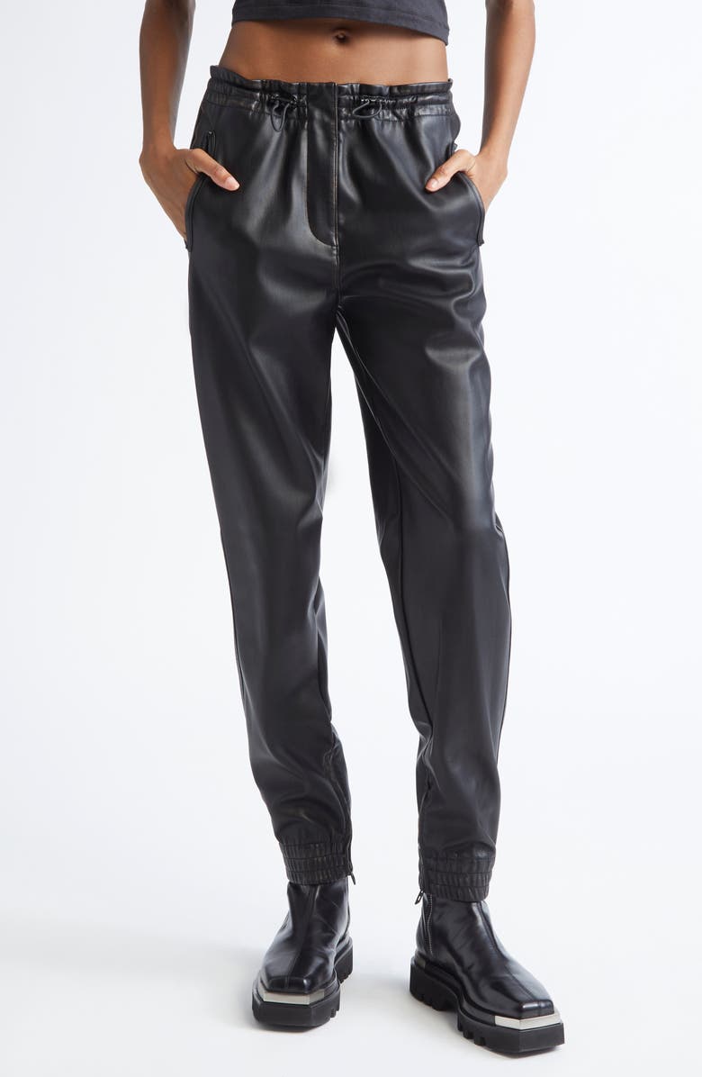 DIESEL<sup>®</sup> P-Hoenix Faux Leather Trousers, Main, color, Deep/ Black