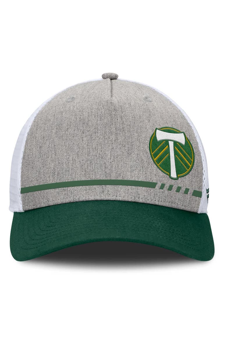 FANATICS Men's Fanatics Heather Gray Portland Timbers Low Block Trucker Adjustable Hat, Alternate, color, 