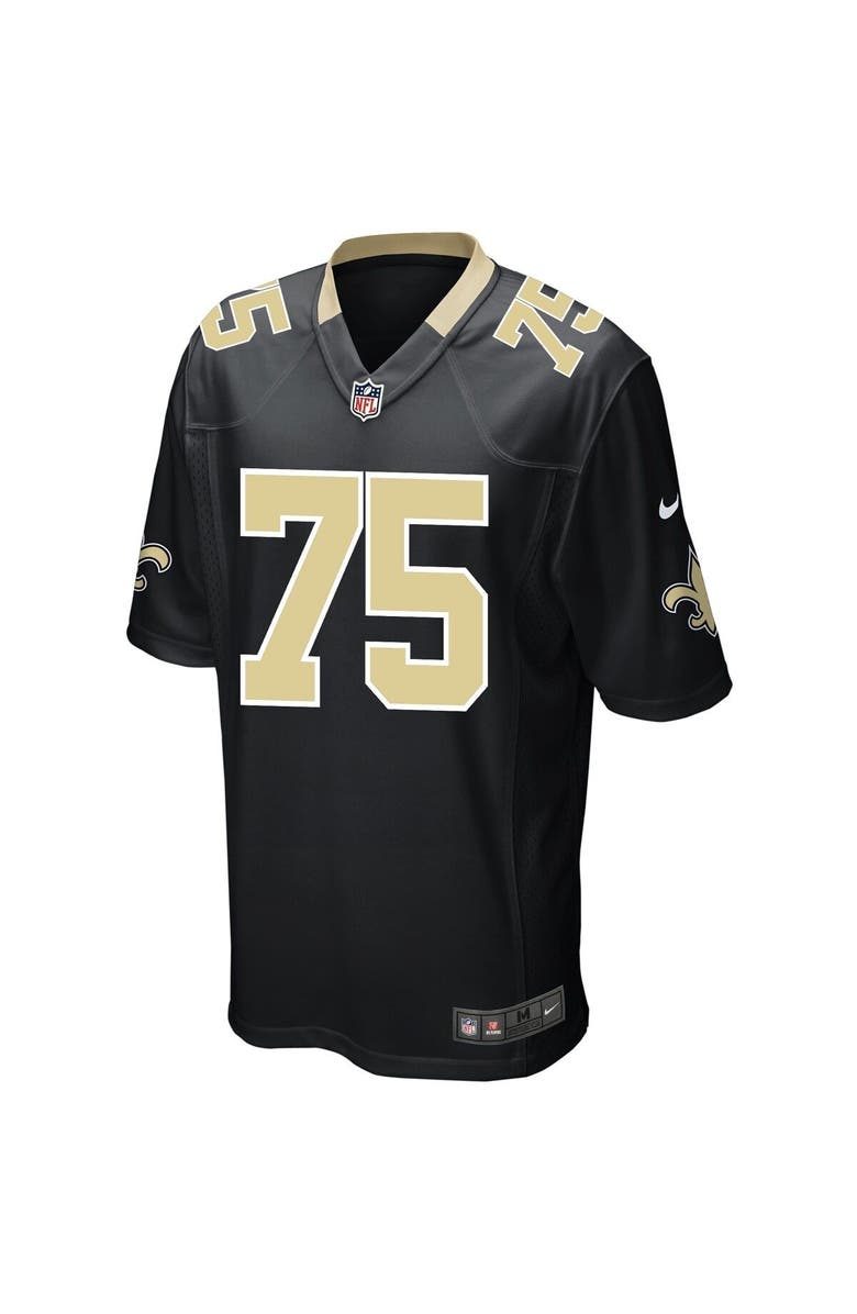 Nike Men's Nike Andrus Peat Black New Orleans Saints Game Player Jersey, Alternate, color,