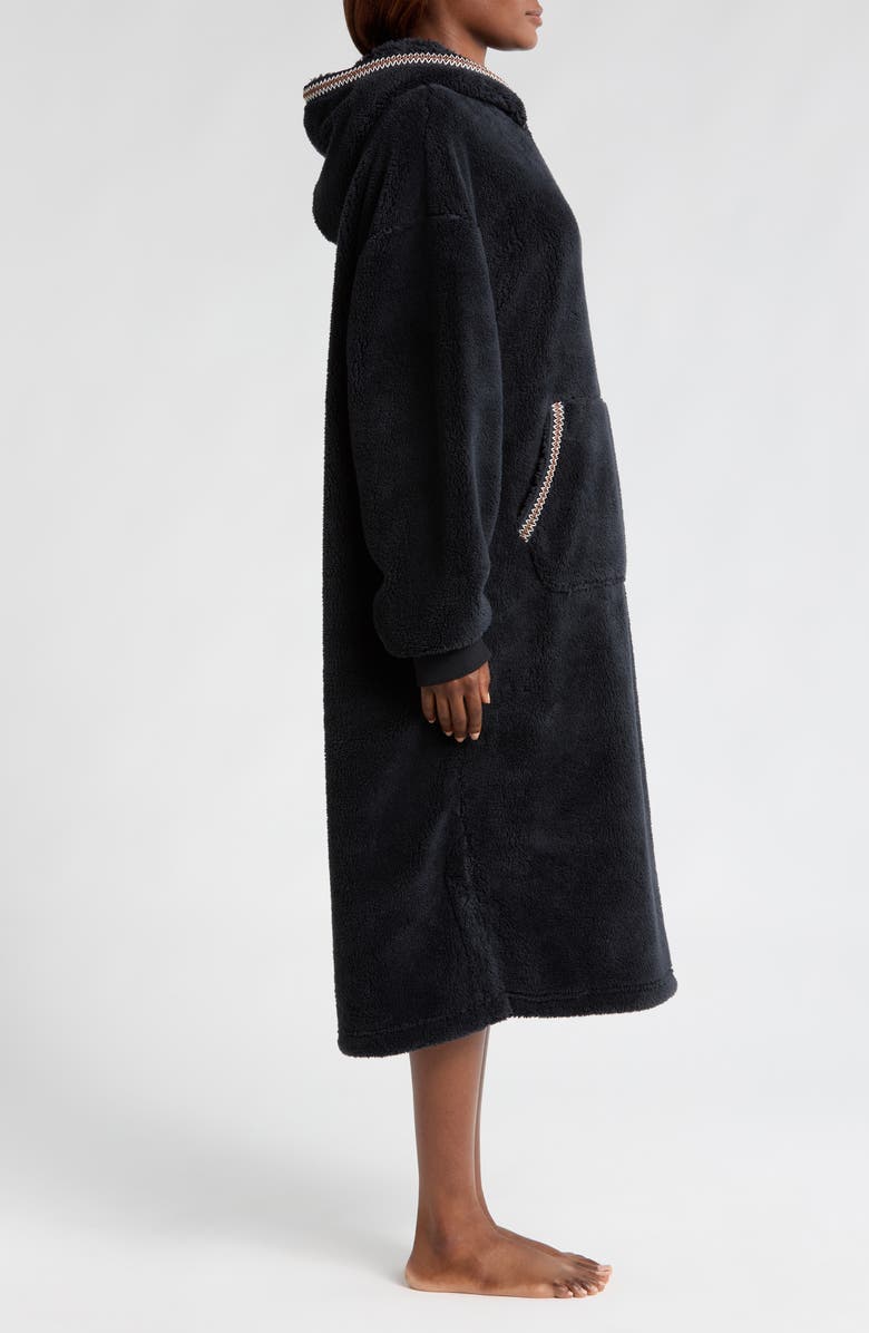 UGG<sup>®</sup> Long Fleece Hoodie, Alternate, color, Blk