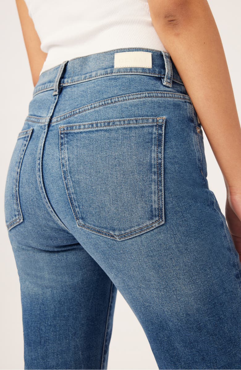 DL1961 Patti Frayed High Waist Ankle Straight Leg Jeans, Alternate, color, 