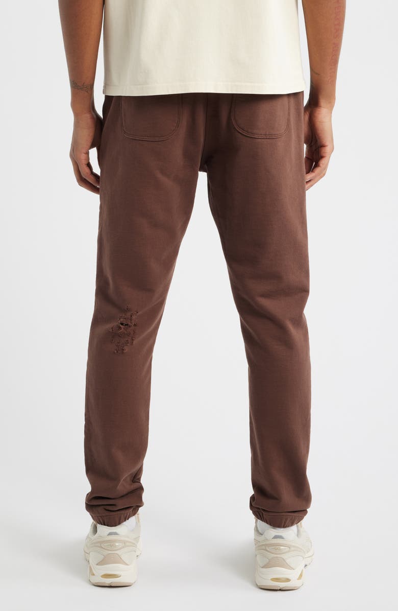 RtA Owen Collegiate Distressed Joggers, Alternate, color, Brown Collegiate