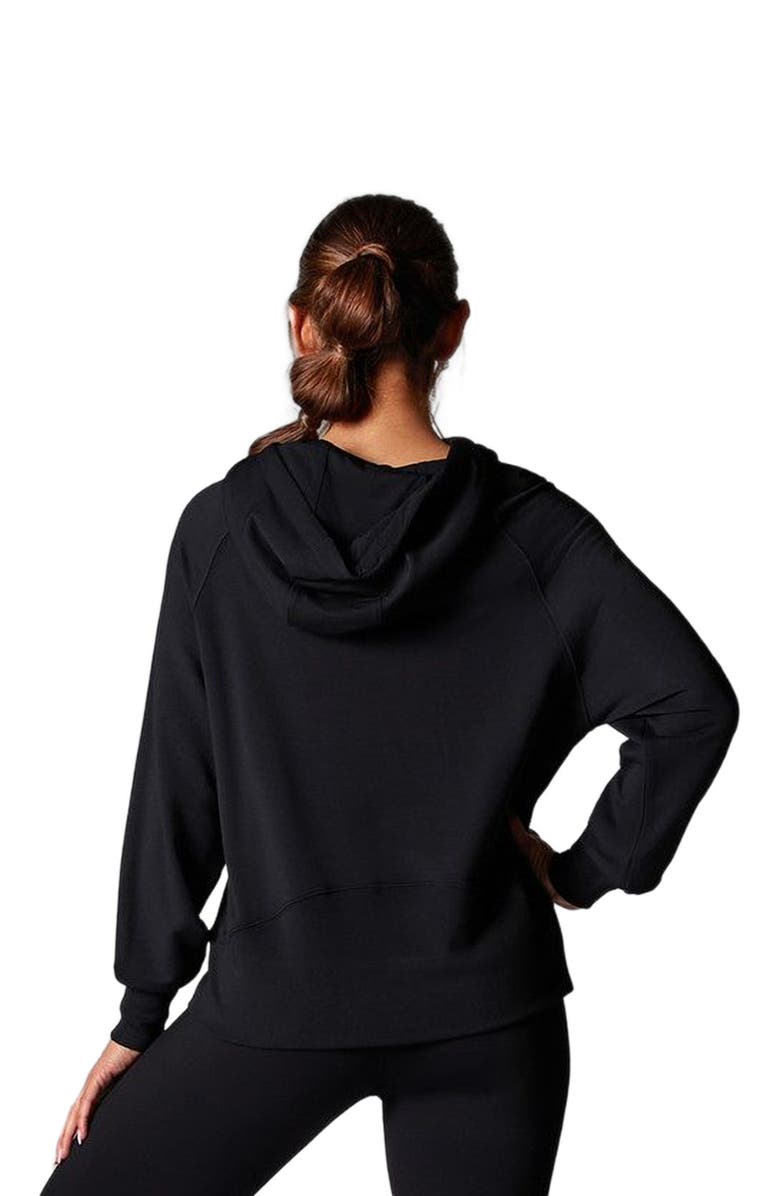 Tavi Cozy Paneled Hoodie, Alternate, color, Ebony