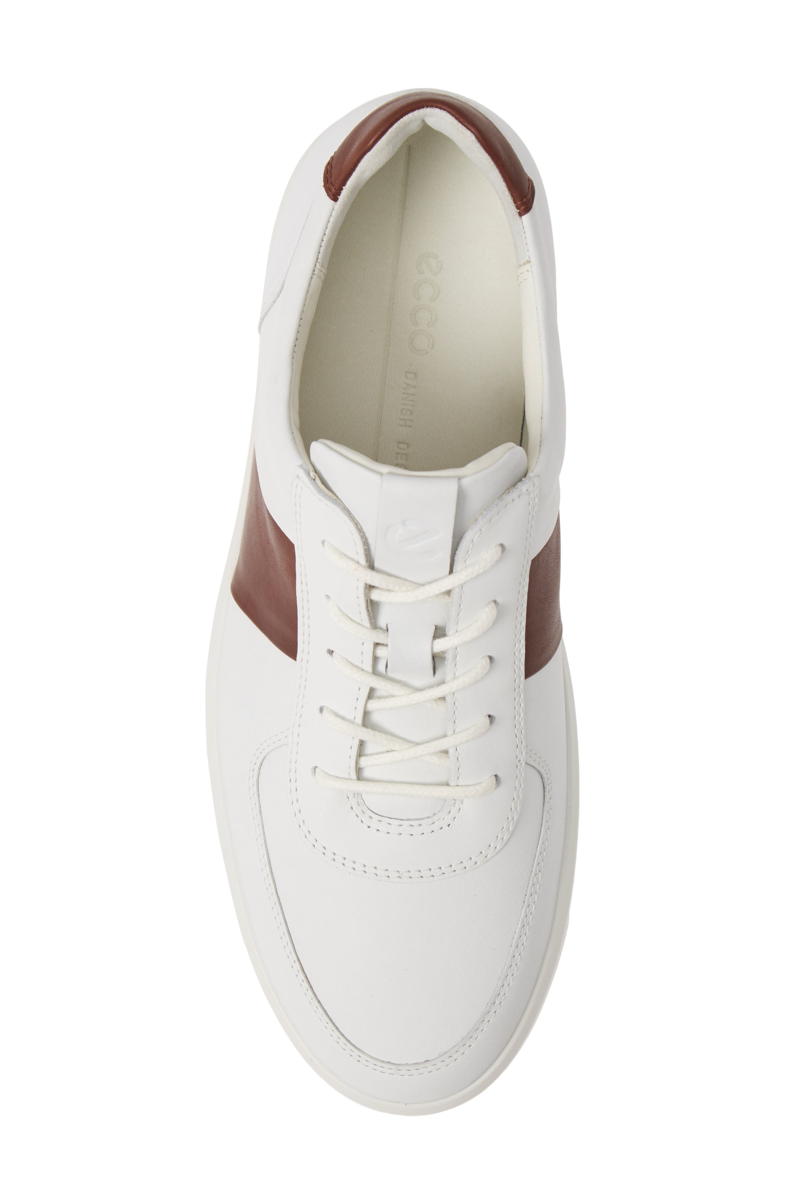 Soft 8 Sneaker, Alternate, color, WHITE/ RUST LEATHER