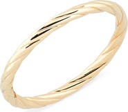 Bony Levy 14K Gold Twisted Stackable Ring