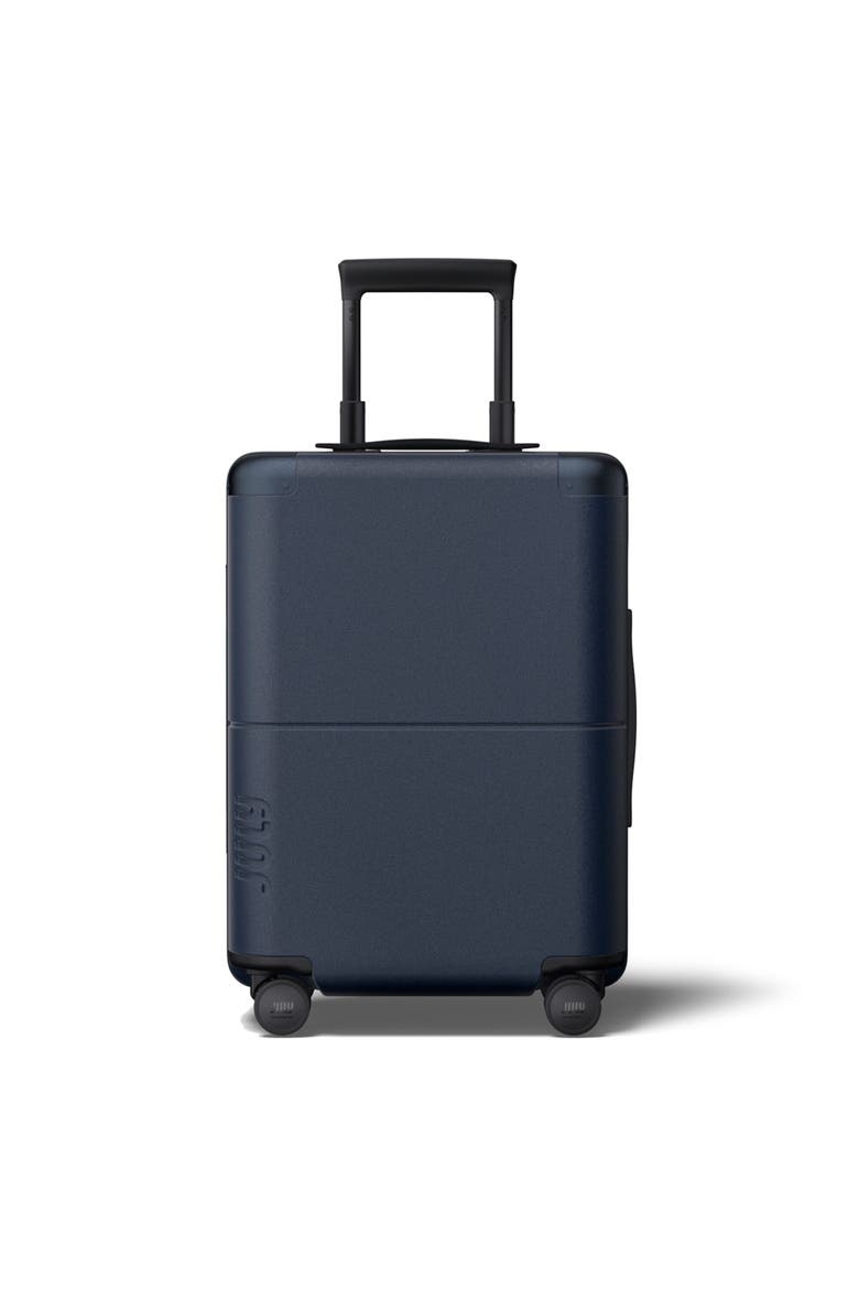 Carry On With Built In Tracking, Main, color, Navy