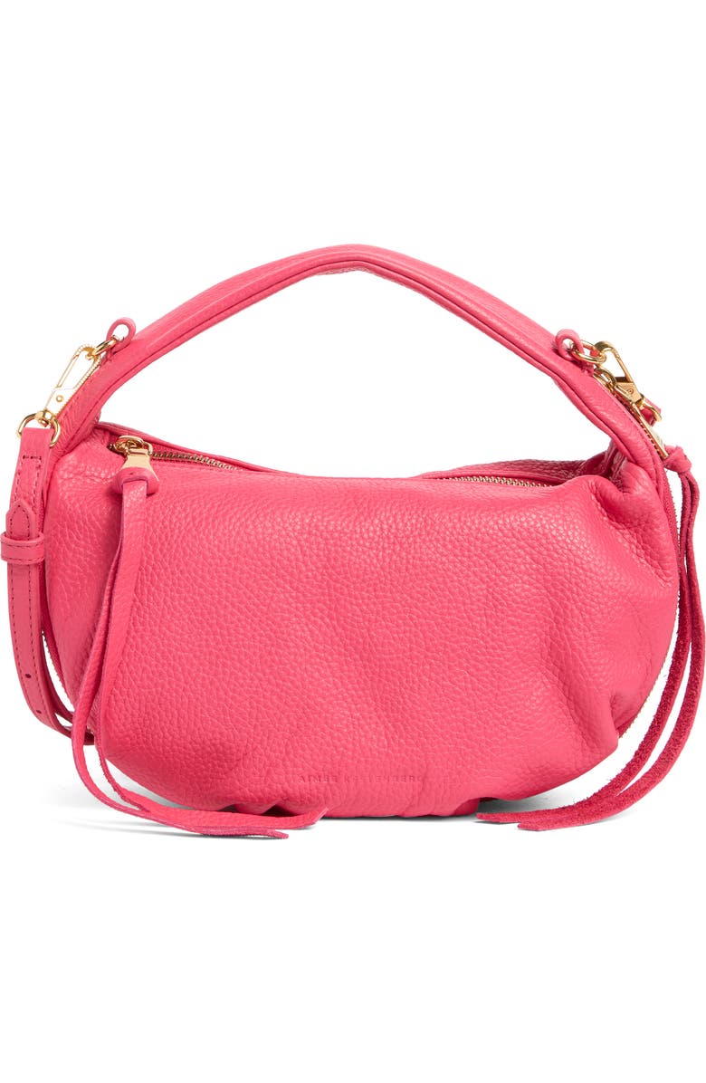 AIMEE Starlight Top Handle Leather Bag, Main, color, Raspberry Sorbet