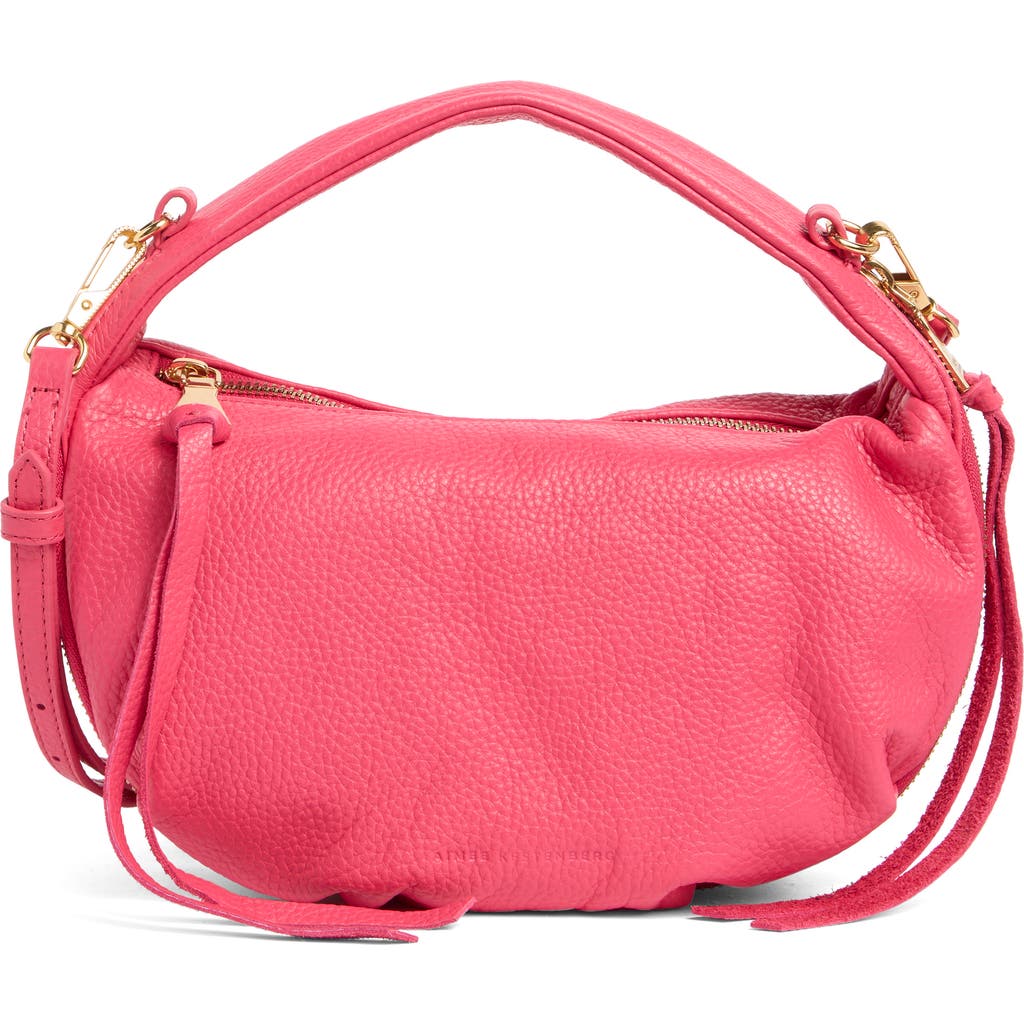Aimee Starlight Top Handle Leather Bag In Pink