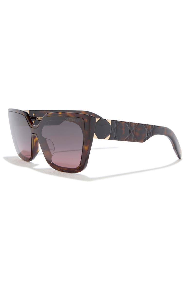 DIOR Lady 95.22 S2F 57mm Square Butterfly Sunglasses, Alternate, color, Dark Havana / Bordeaux