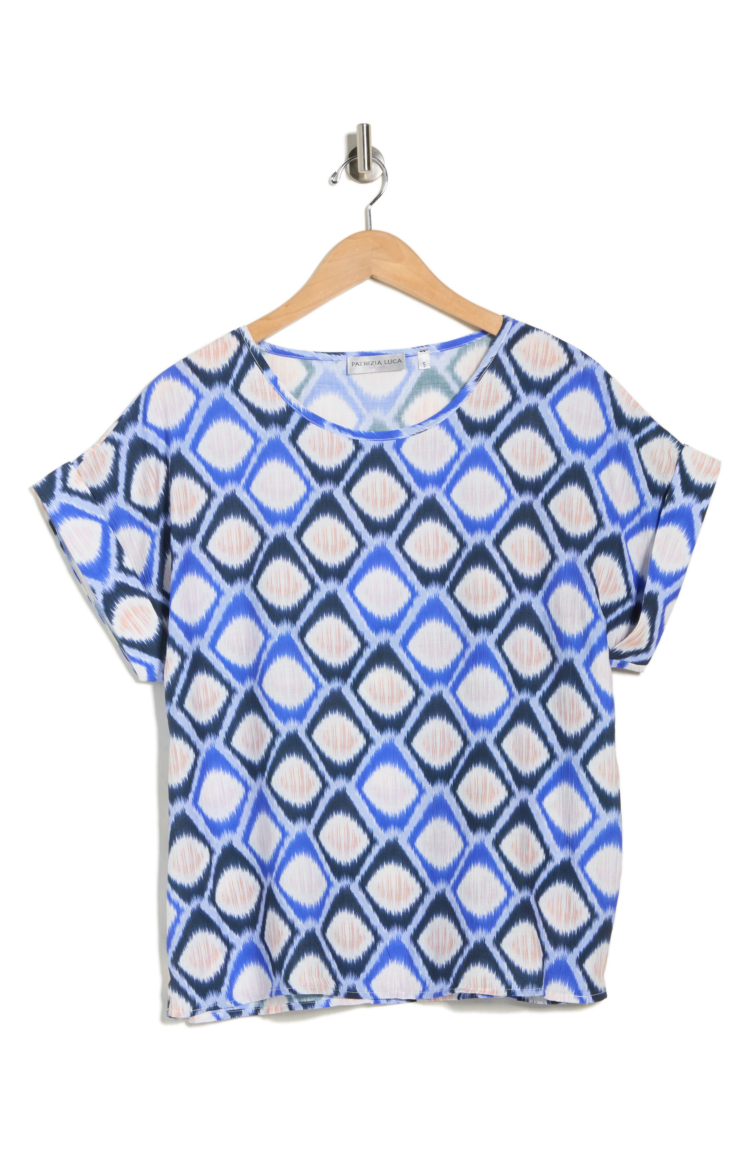 PATRIZIA LUCA Honeycomb Print Top (Women) | Nordstromrack