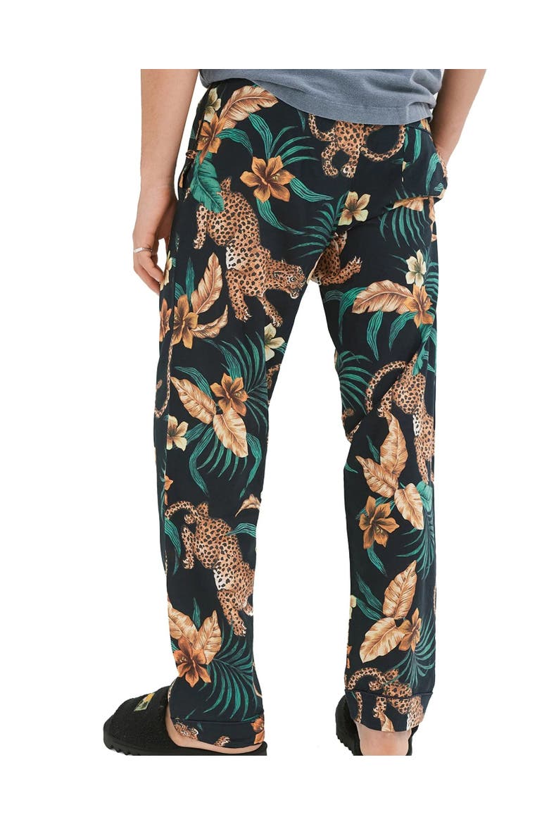 Mens Pajama Pant, Alternate, color, Soleia Black/Yellow