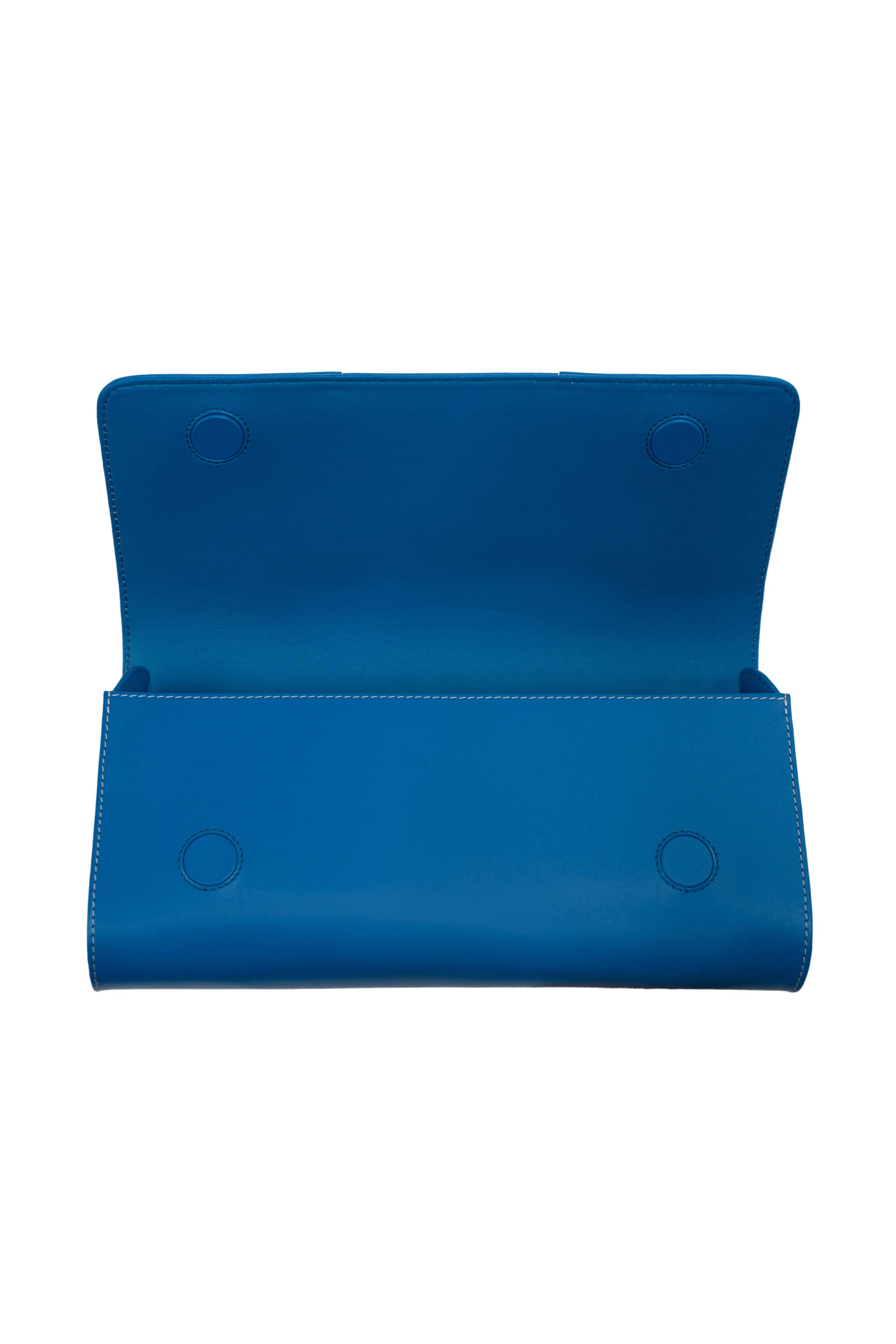 PERRIN PARIS Le Cabriolet Clutch Azur, Alternate, color, Azur / White