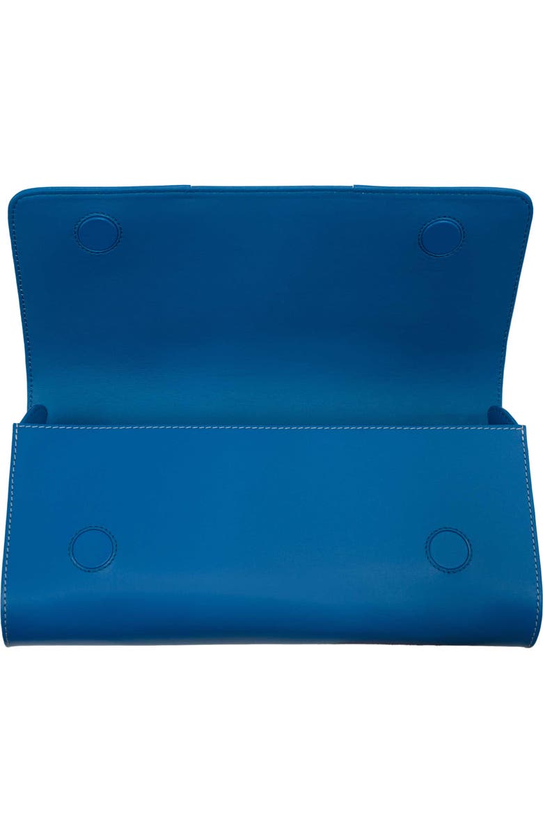 PERRIN PARIS Le Cabriolet Clutch Azur, Alternate, color, Azur / White