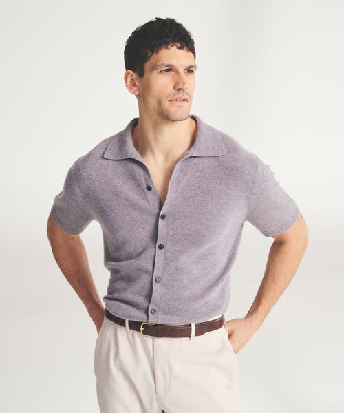 Naadam Signature Cashmere Short Sleeve Button Down