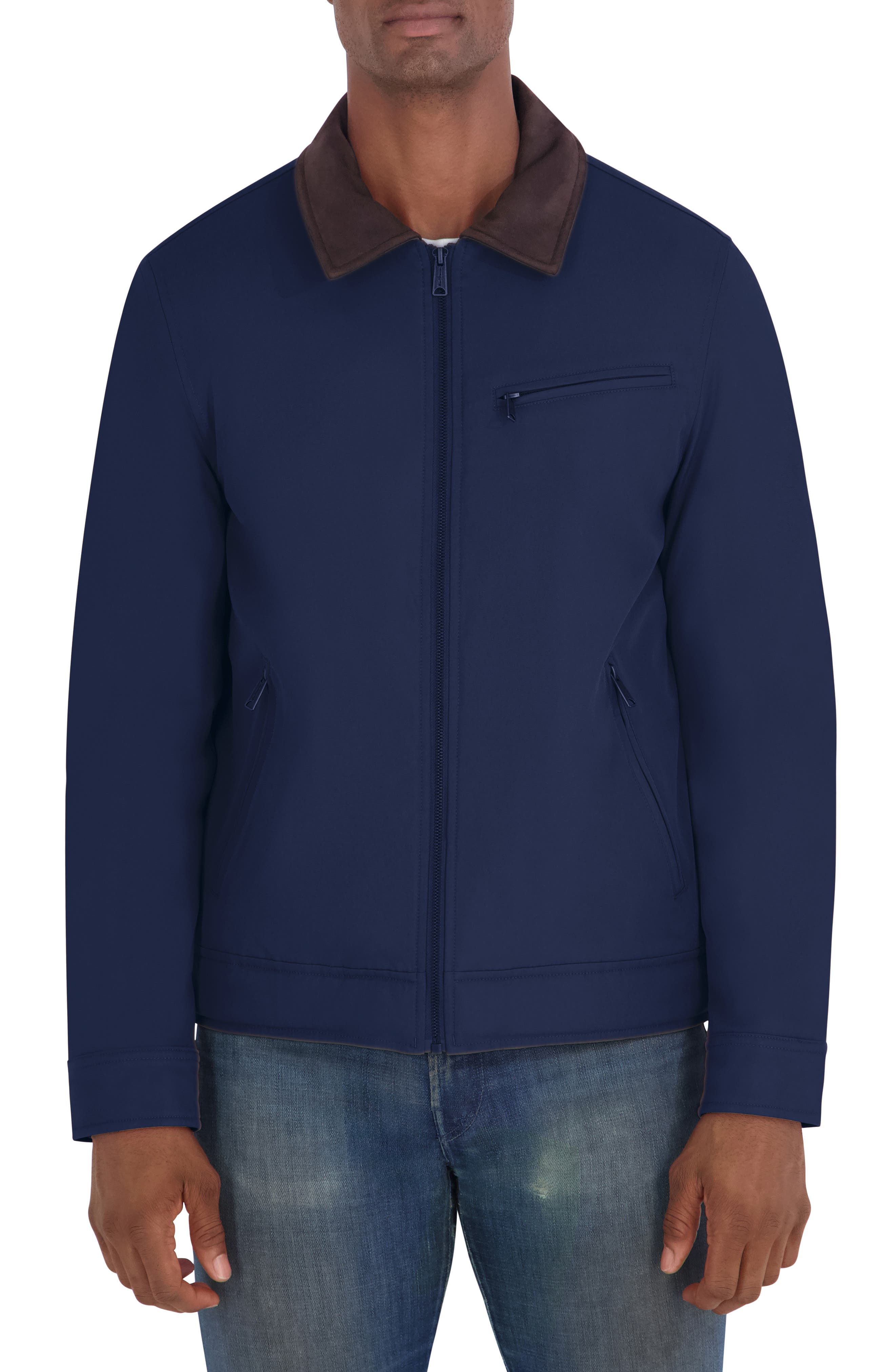 Zip Front Harrington Jacket
