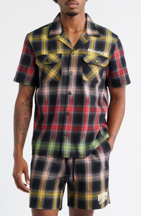 Rave Plaid Camp Shirt