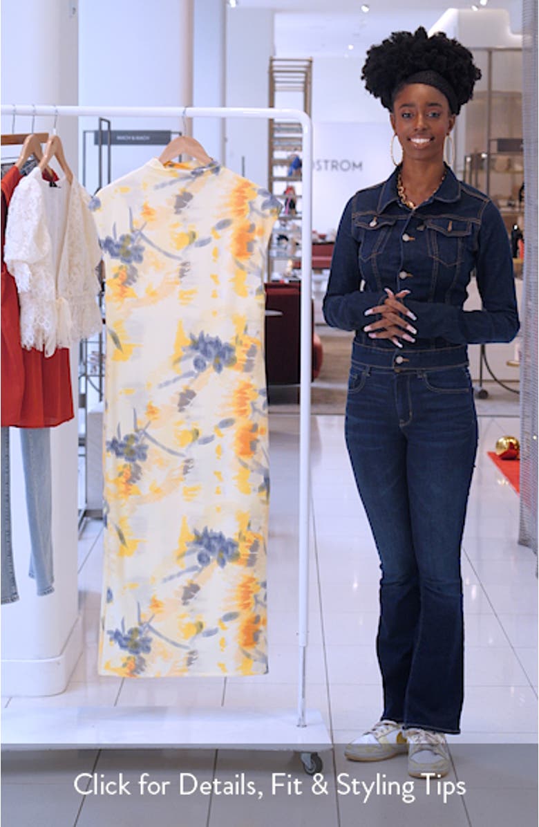 Blurred Floral Midi Dress, sales video thumbnail