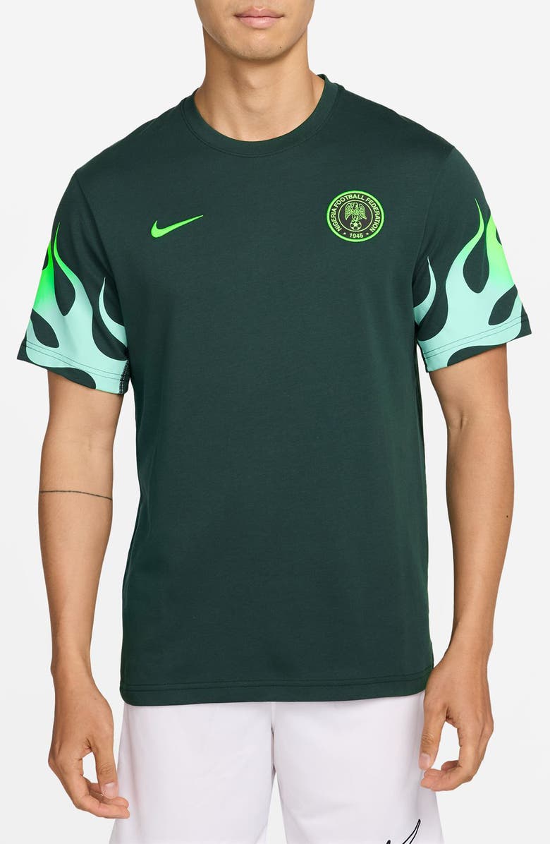 Nike Dri-FIT Nigeria 2026 Stadium Replica Soccer Jersey, Main, color, Pro Green/ Electric Green