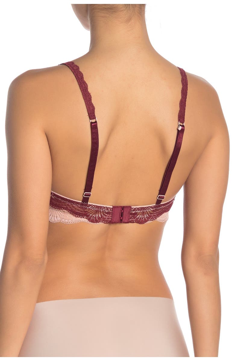 SECRET LACE Two Tone Underwire Demi Bra, Alternate, color, 