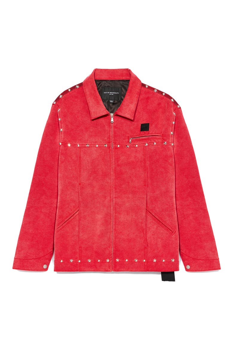 Cotton Canvas Workwear Jacket, Alternate, color, VINTAGE RED CANVAS