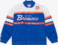 Mitchell & Ness Men's Mitchell & Ness Royal Denver Broncos Head Coach Lightweight Full-Snap Satin Jacket