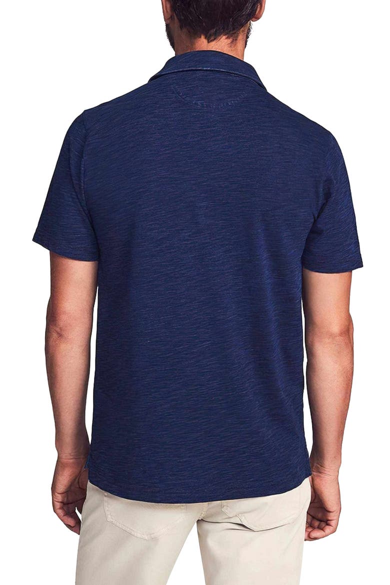 Cotton Polo, Alternate, color, DARK INDIGO WASH