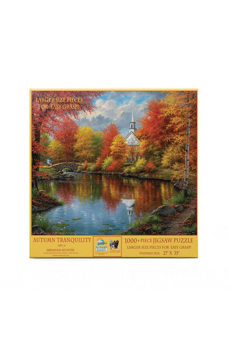 Sunsout Autumn Tranquility 1000 piece Jigsaw Puzzle for Adults Large Pieces, Alternate, color, Multicolor