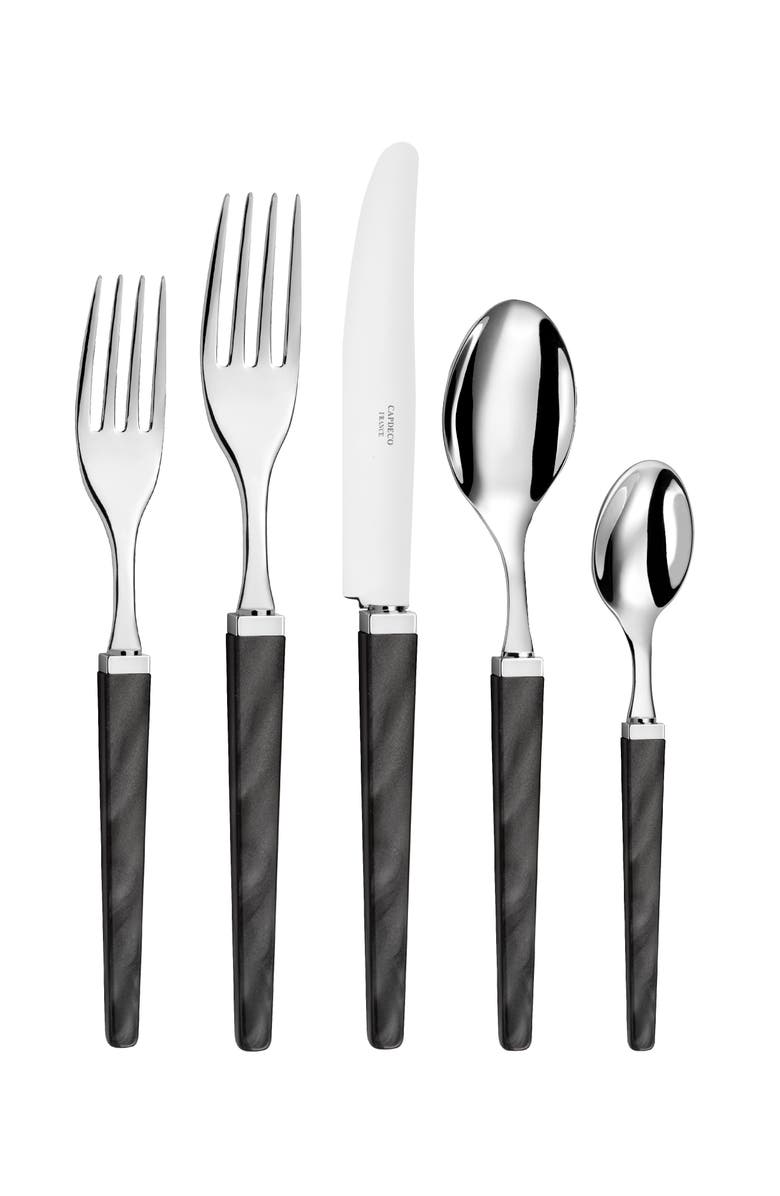 CAPDECO Quio - 5 Piece Place Setting, Main, color, Black