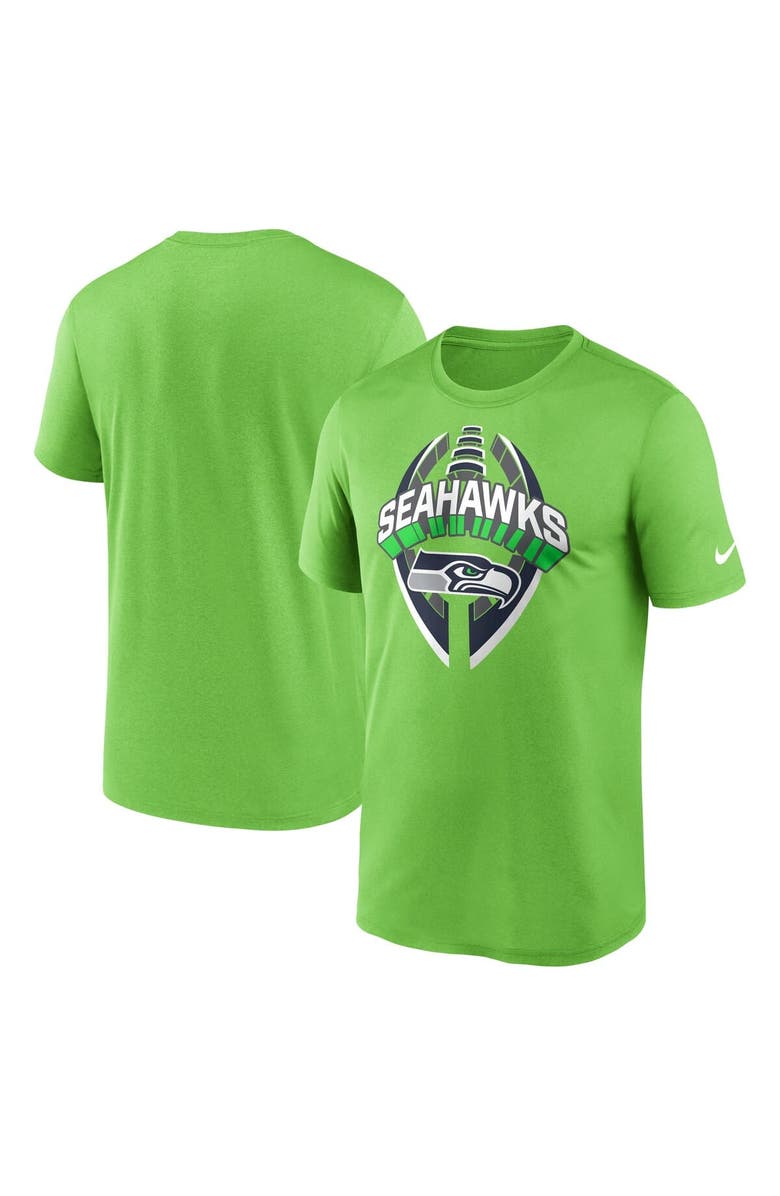 Nike Men's Nike Neon Green Seattle Seahawks Legend Icon Performance T-Shirt, Main, color, Neon Green