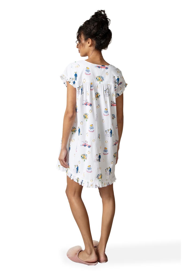 Pintuck Nightgown, Alternate, color, Cloud